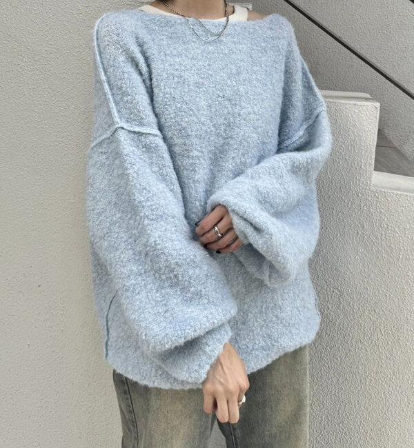  「【スタッフおすすめアイテム】ブークレMIXニット」|ニット・セーター|