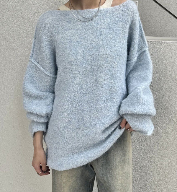  「【スタッフおすすめアイテム】ブークレMIXニット」|ニット・セーター|