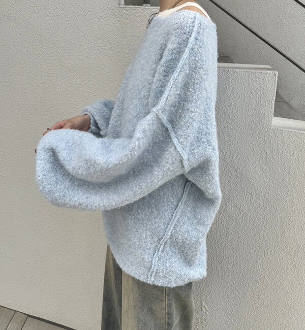  「【スタッフおすすめアイテム】ブークレMIXニット」|ニット・セーター|