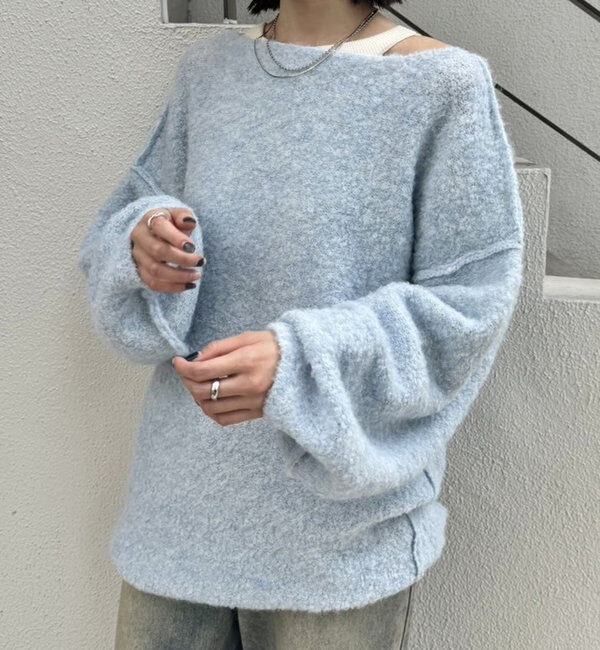  「【スタッフおすすめアイテム】ブークレMIXニット」|ニット・セーター|