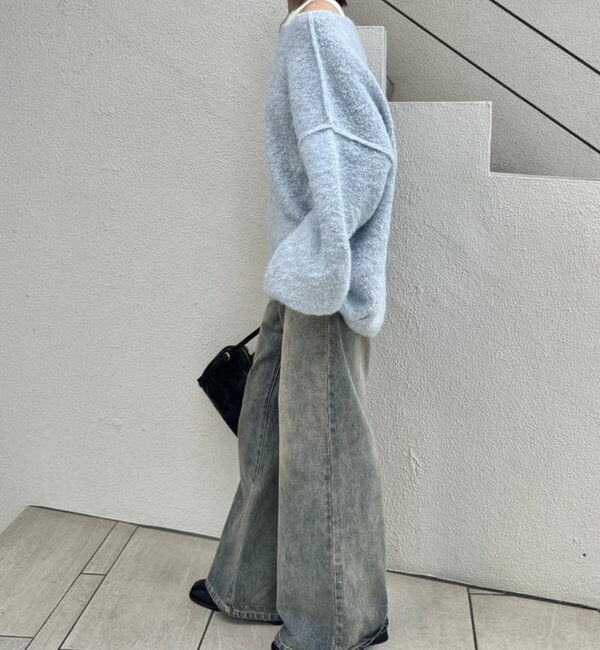  「【スタッフおすすめアイテム】ブークレMIXニット」|ニット・セーター|