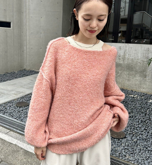  「【スタッフおすすめアイテム】ブークレMIXニット」|ニット・セーター|