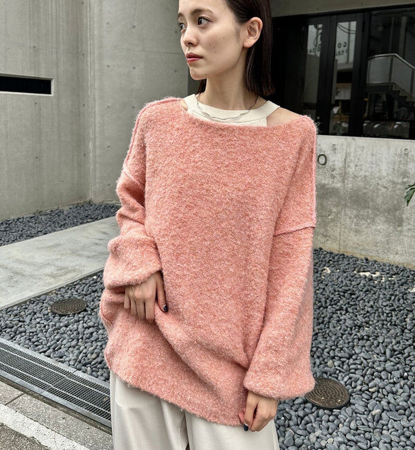  「【スタッフおすすめアイテム】ブークレMIXニット」|ニット・セーター|