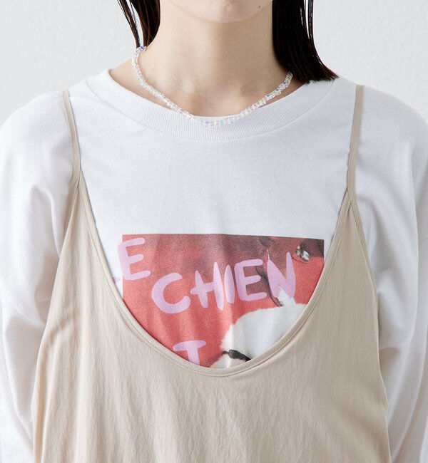  「ティアードフリルキャミワンピース」|ワンピース|