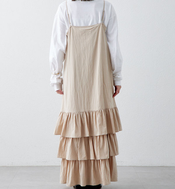  「ティアードフリルキャミワンピース」|ワンピース|