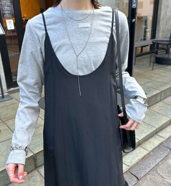  「ティアードフリルキャミワンピース」|ワンピース|