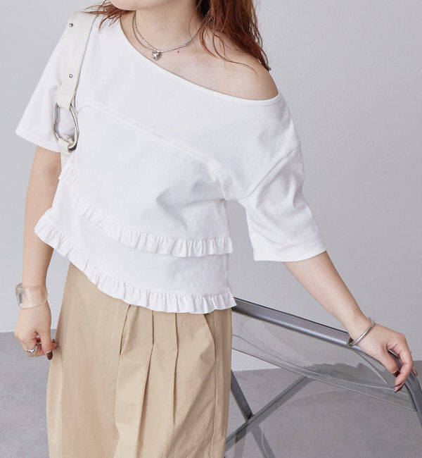  「レイヤードフリルTシャツ」|Tシャツ・カットソー|