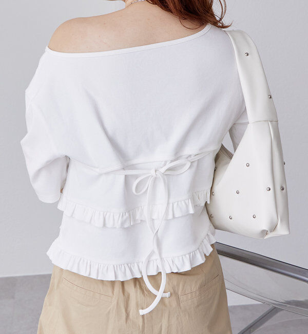  「レイヤードフリルTシャツ」|Tシャツ・カットソー|