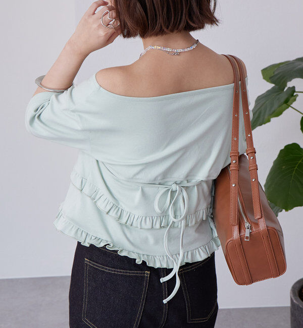  「レイヤードフリルTシャツ」|Tシャツ・カットソー|