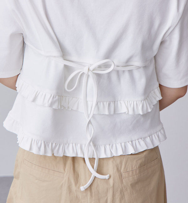  「レイヤードフリルTシャツ」|Tシャツ・カットソー|