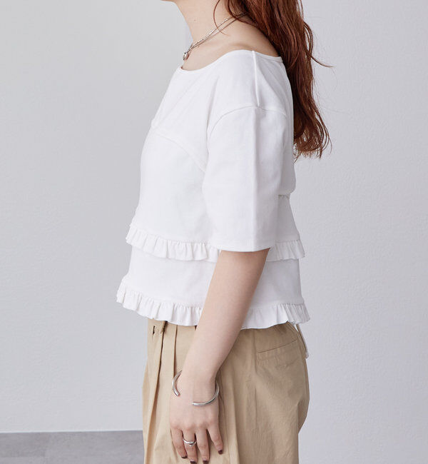  「レイヤードフリルTシャツ」|Tシャツ・カットソー|