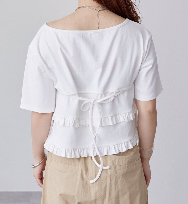  「レイヤードフリルTシャツ」|Tシャツ・カットソー|