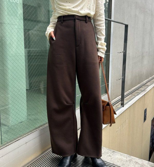  「【WEB限定/年間総売上1位！】裏起毛カーブスウェットパンツ」|チノ|