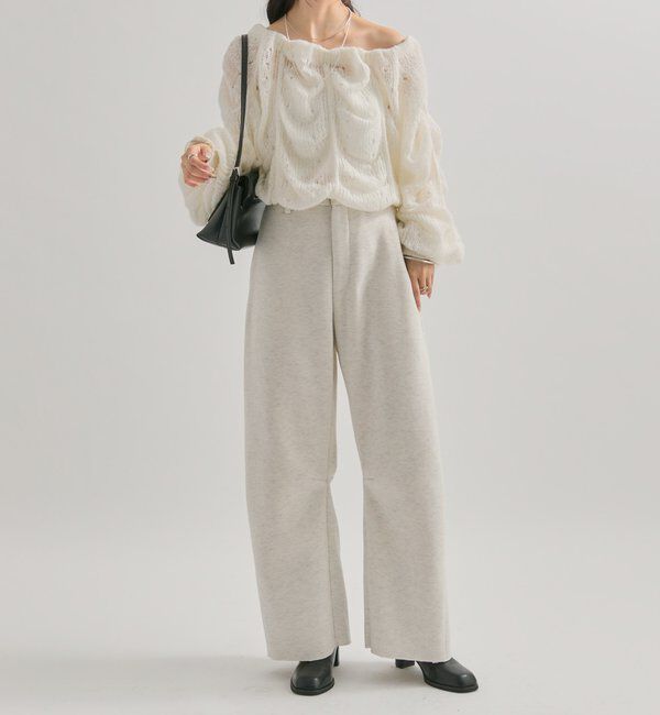  「【WEB限定/年間総売上1位！】裏起毛カーブスウェットパンツ」|チノ|