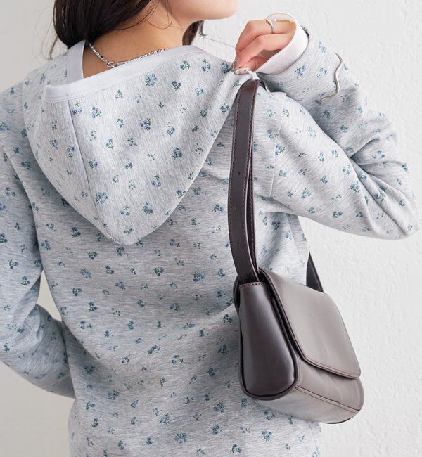  「サテン切り替えポンチフーディ」|Tシャツ・カットソー|