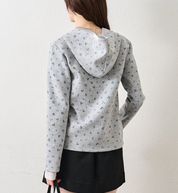  「サテン切り替えポンチフーディ」|Tシャツ・カットソー|