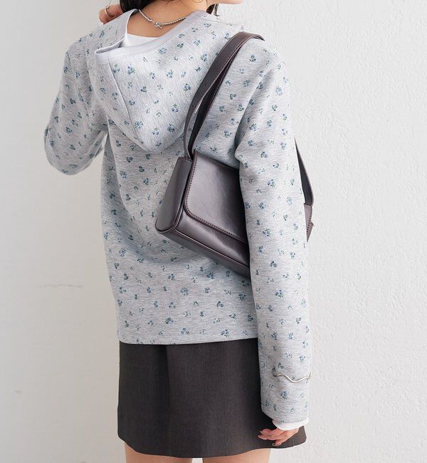  「サテン切り替えポンチフーディ」|Tシャツ・カットソー|