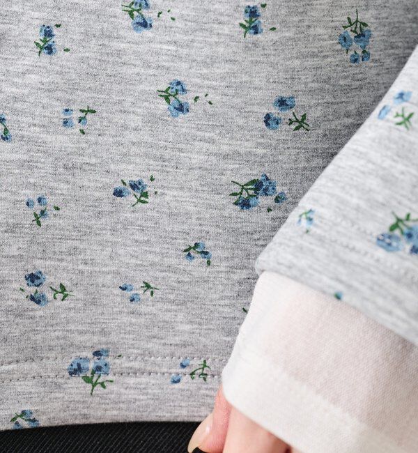  「サテン切り替えポンチフーディ」|Tシャツ・カットソー|