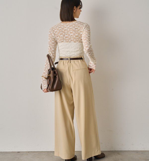  「3タックワイドパンツ」|チノ|