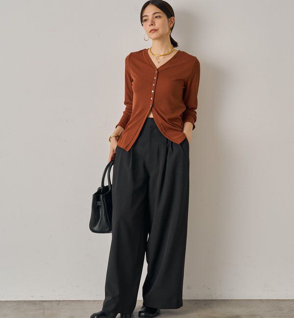  「3タックワイドパンツ」|チノ|