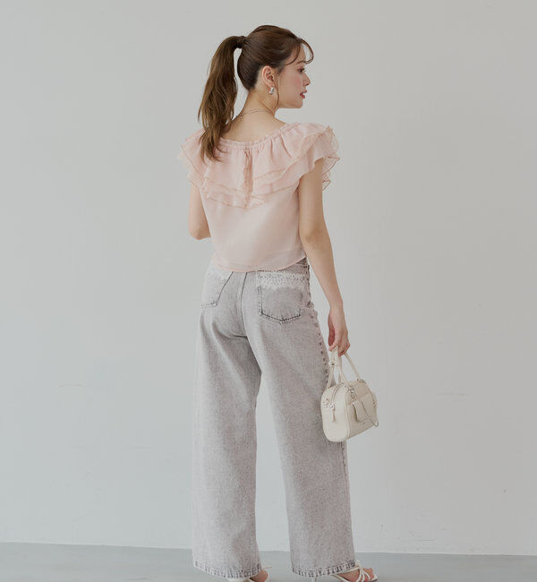  「オフショルレースフリルブラウス」|シャツ・ブラウス|