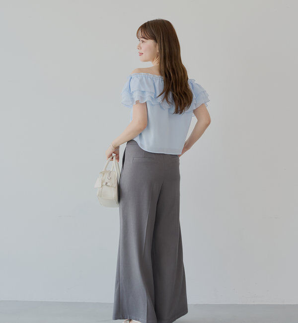  「オフショルレースフリルブラウス」|シャツ・ブラウス|