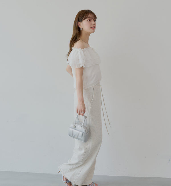  「オフショルレースフリルブラウス」|シャツ・ブラウス|