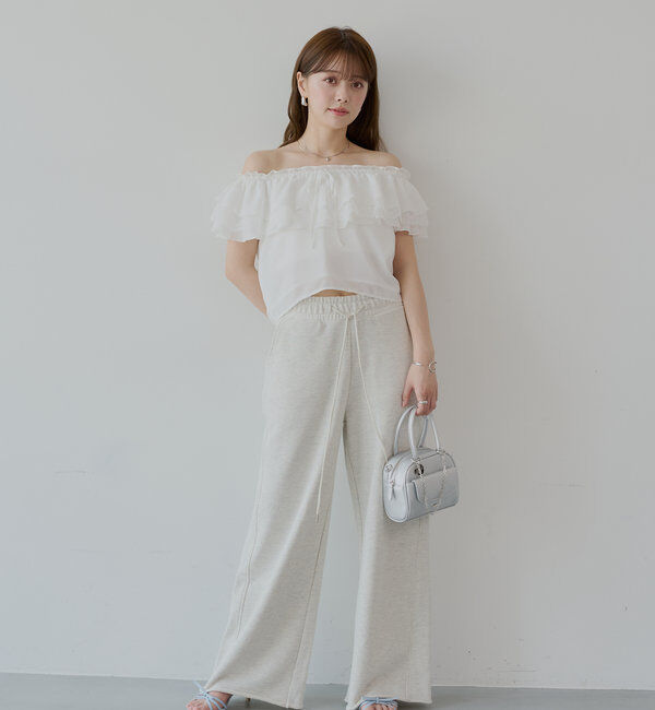  「オフショルレースフリルブラウス」|シャツ・ブラウス|