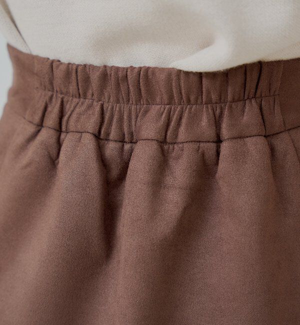  「ラップスウェードミニスカパン」|スカート|