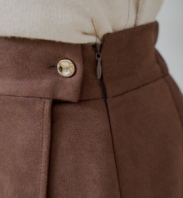  「ラップスウェードミニスカパン」|スカート|