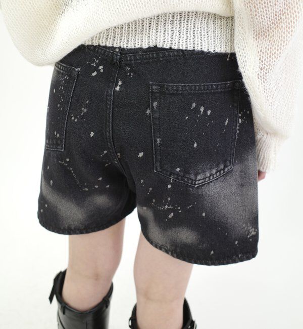  「スプレーブリーチショートパンツ」|デニム|