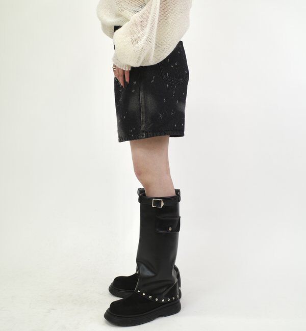  「スプレーブリーチショートパンツ」|デニム|