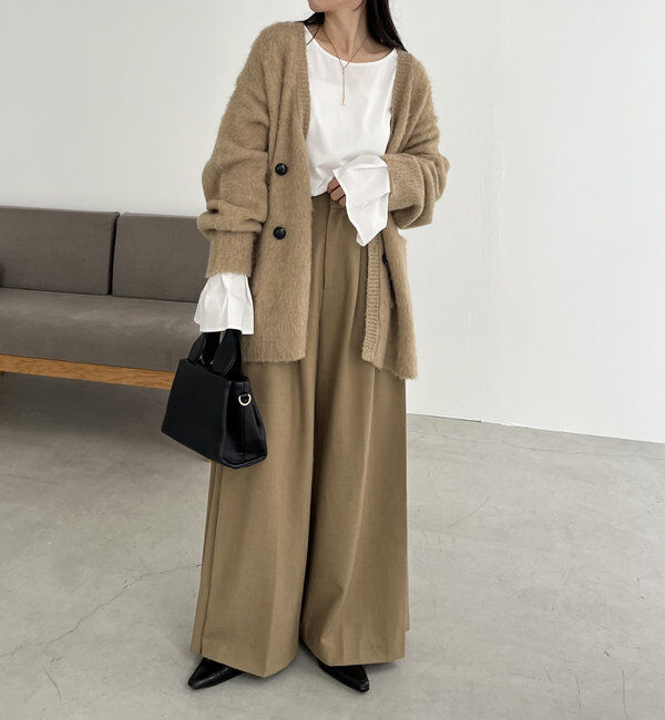  「【セットアップ対応】ジャケット風カーディガン」|カーディガン|