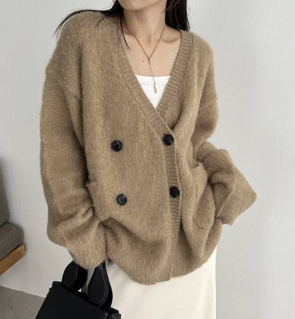  「【セットアップ対応】ジャケット風カーディガン」|カーディガン|