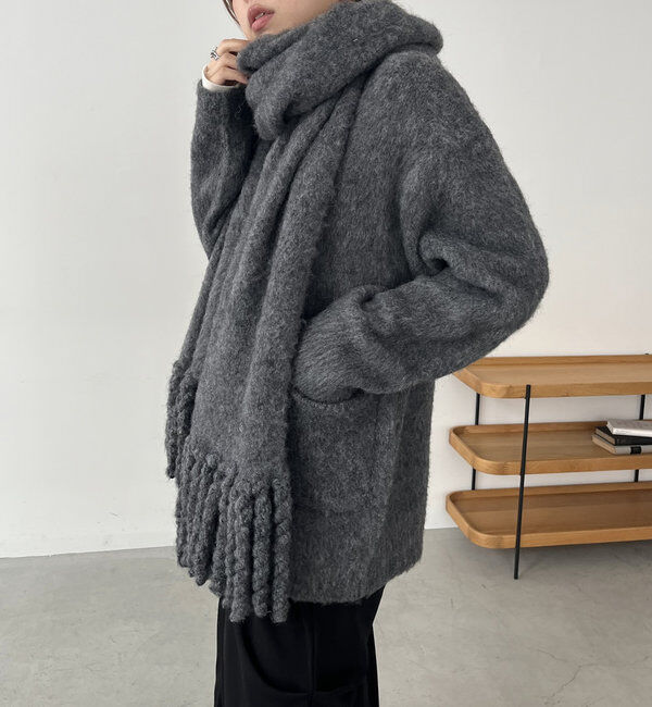  「【セットアップ対応】ジャケット風カーディガン」|カーディガン|