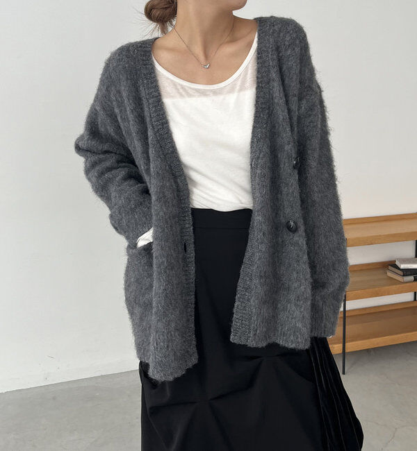  「【セットアップ対応】ジャケット風カーディガン」|カーディガン|