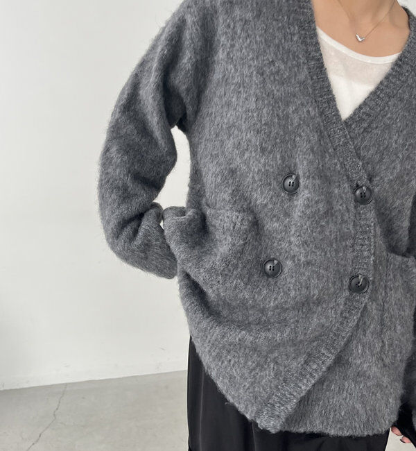  「【セットアップ対応】ジャケット風カーディガン」|カーディガン|
