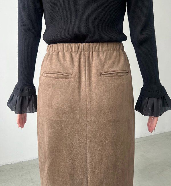  「スエードジップスカート」|スカート|