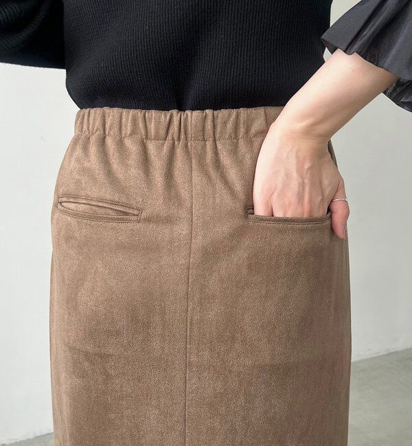  「スエードジップスカート」|スカート|