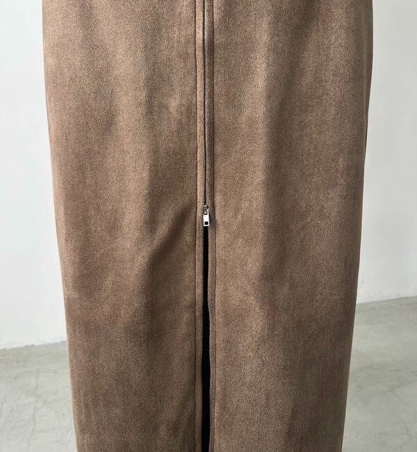  「スエードジップスカート」|スカート|