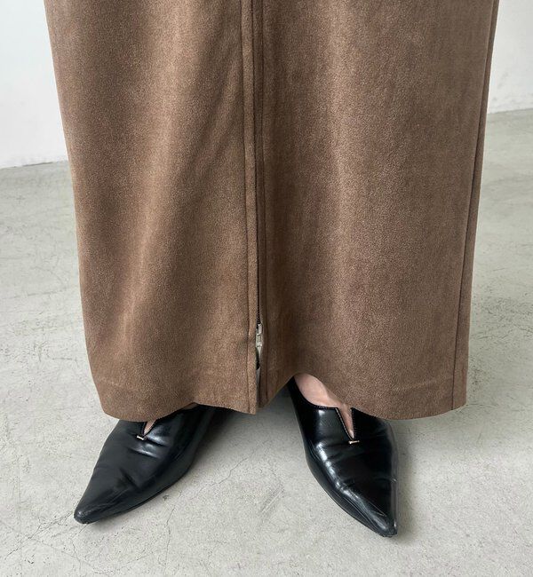  「スエードジップスカート」|スカート|