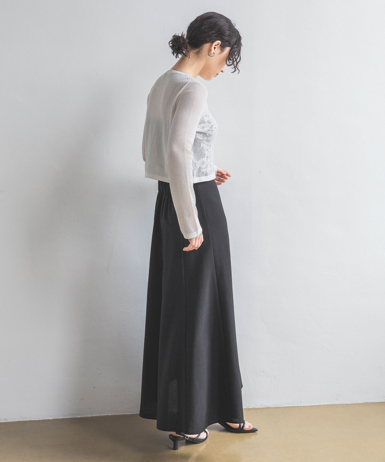 A part by 「メッシュレースカーディガン」|カーディガン|