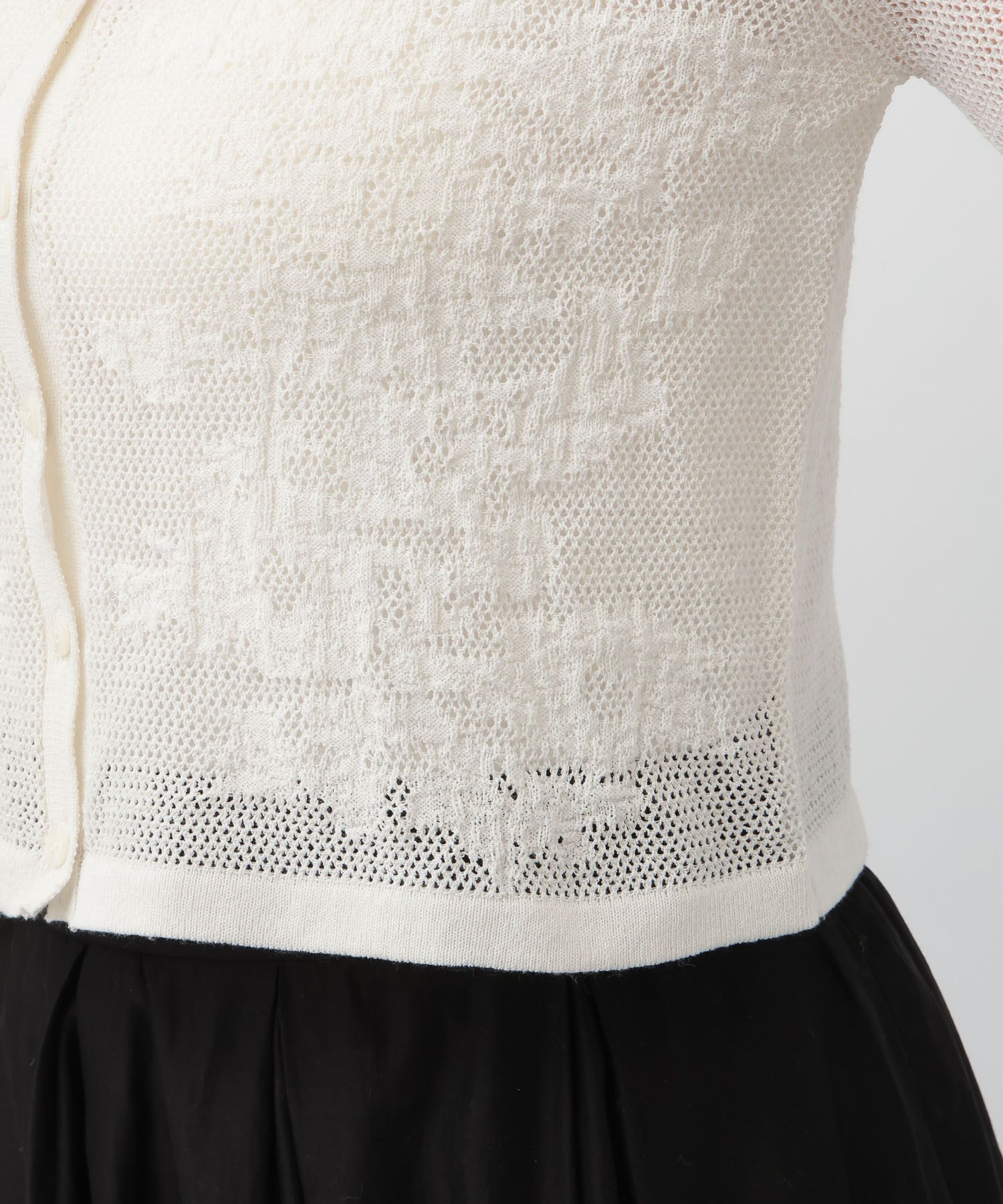 A part by 「メッシュレースカーディガン」|カーディガン|