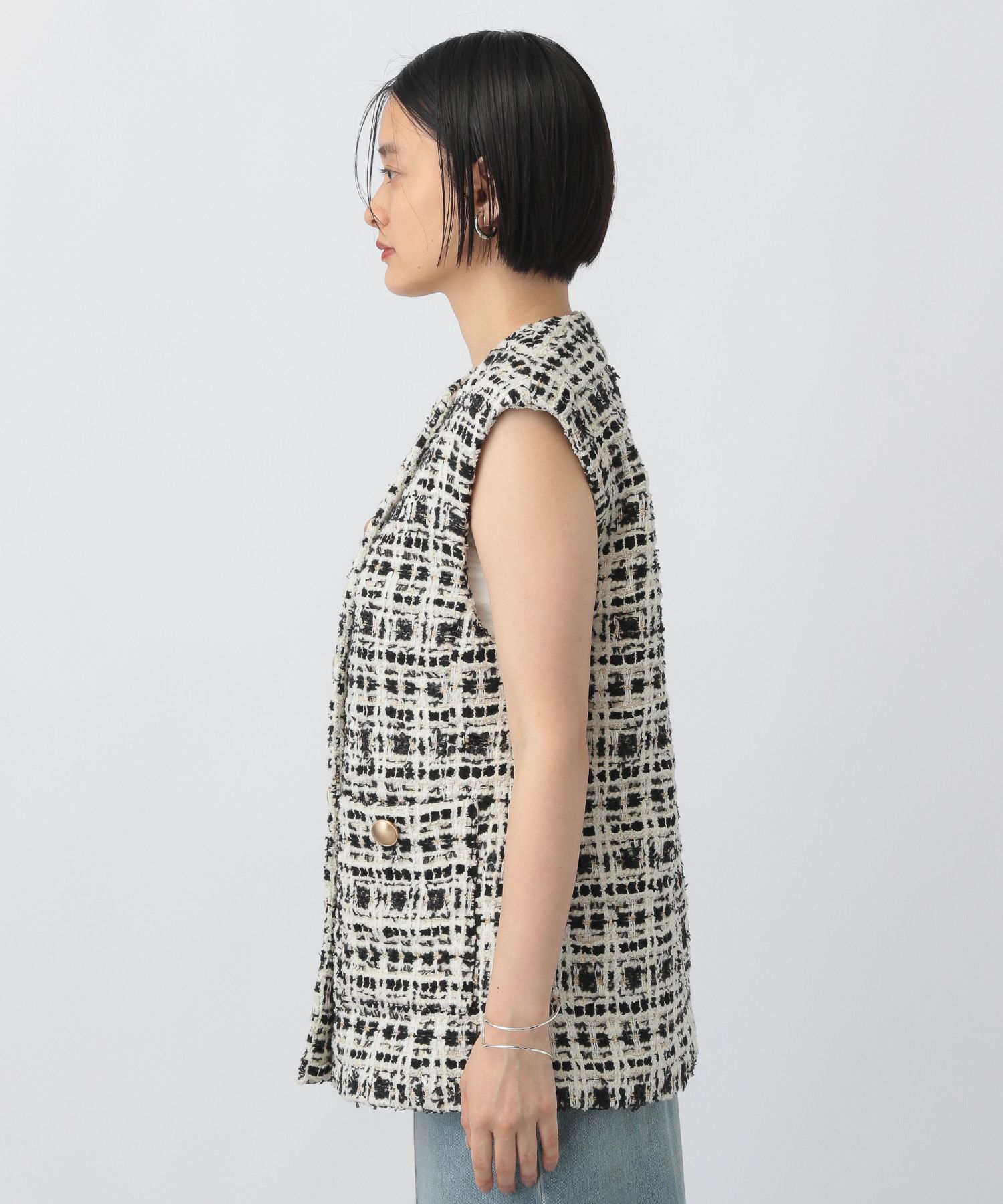 A part by 「ツィードベスト」|ダウンベスト・ベスト|