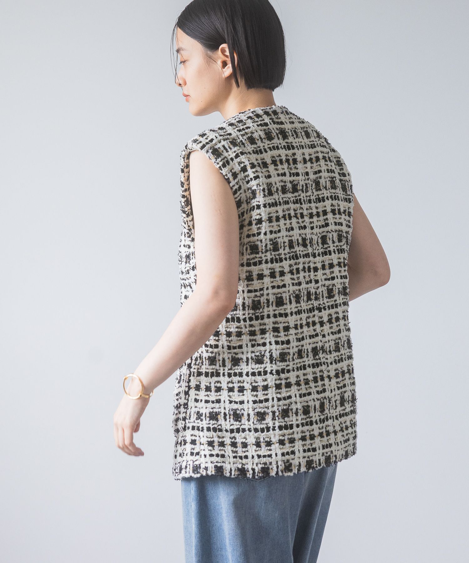 A part by 「ツィードベスト」|ダウンベスト・ベスト|