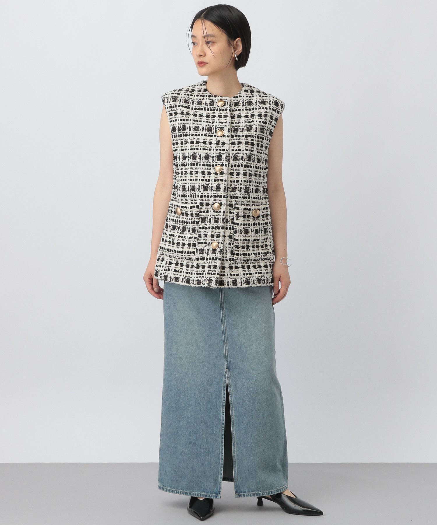 A part by 「ツィードベスト」|ダウンベスト・ベスト|