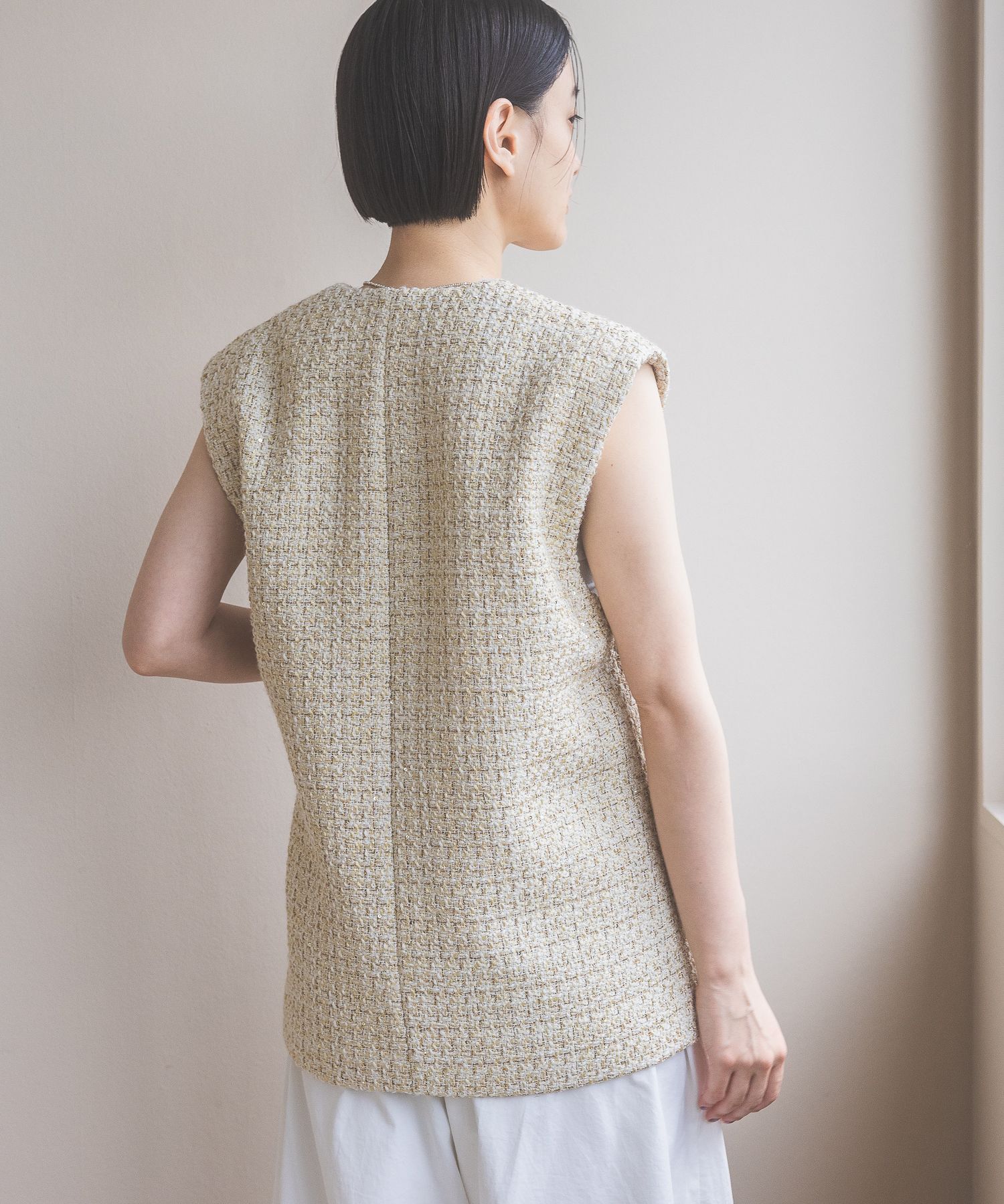 A part by 「ツィードベスト」|ダウンベスト・ベスト|