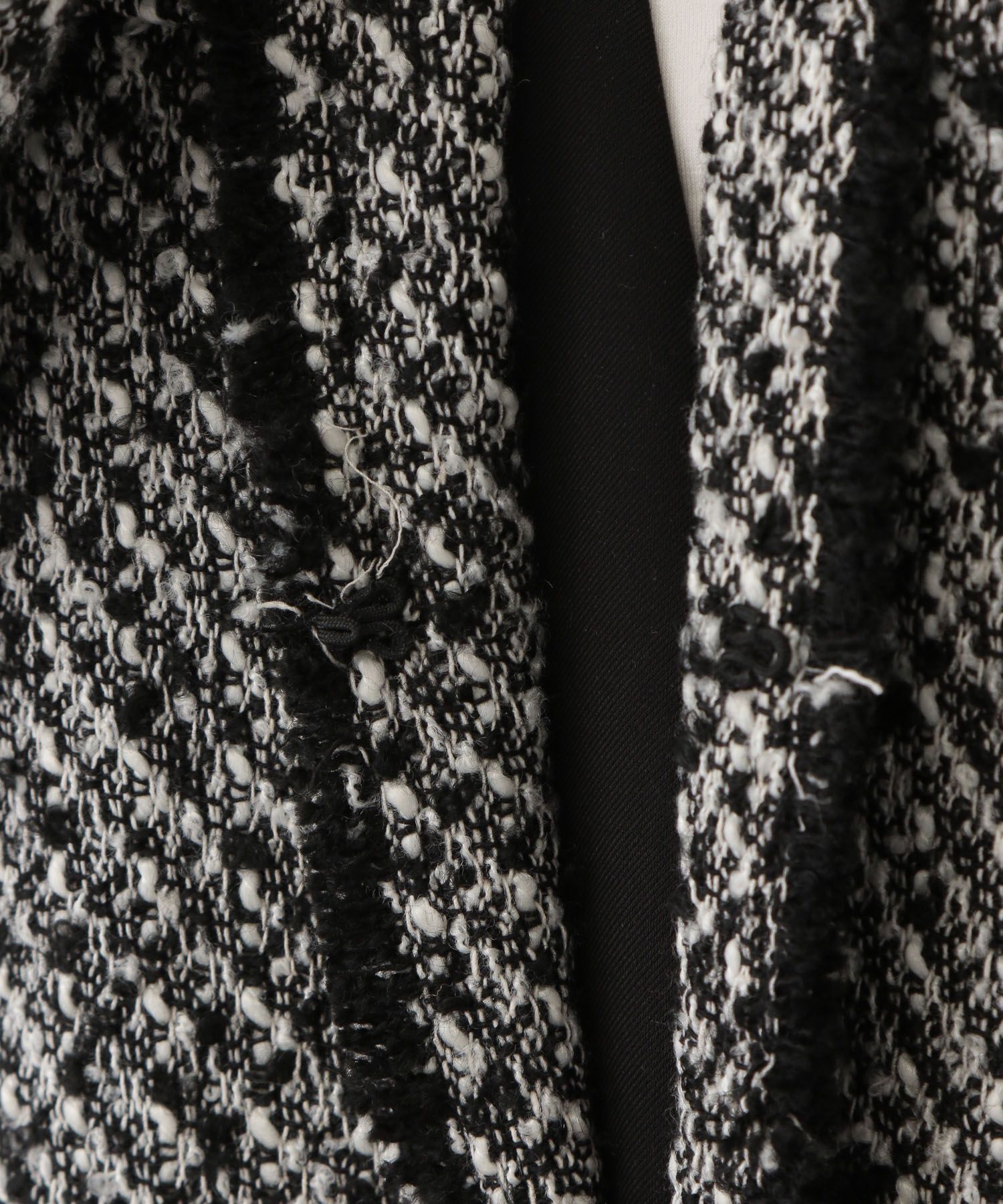 A part by 「ツイードノーカラージャケット」|ノーカラージャケット|