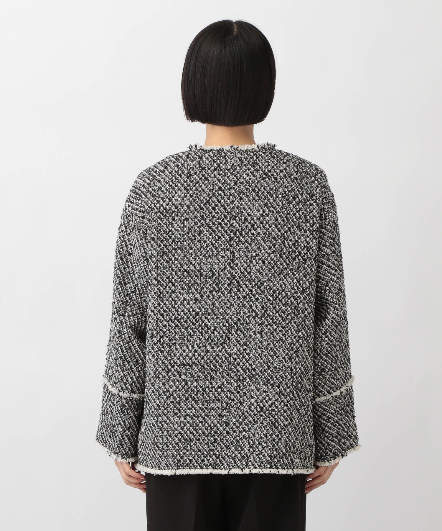 A part by 「ツイードノーカラージャケット」|ノーカラージャケット|