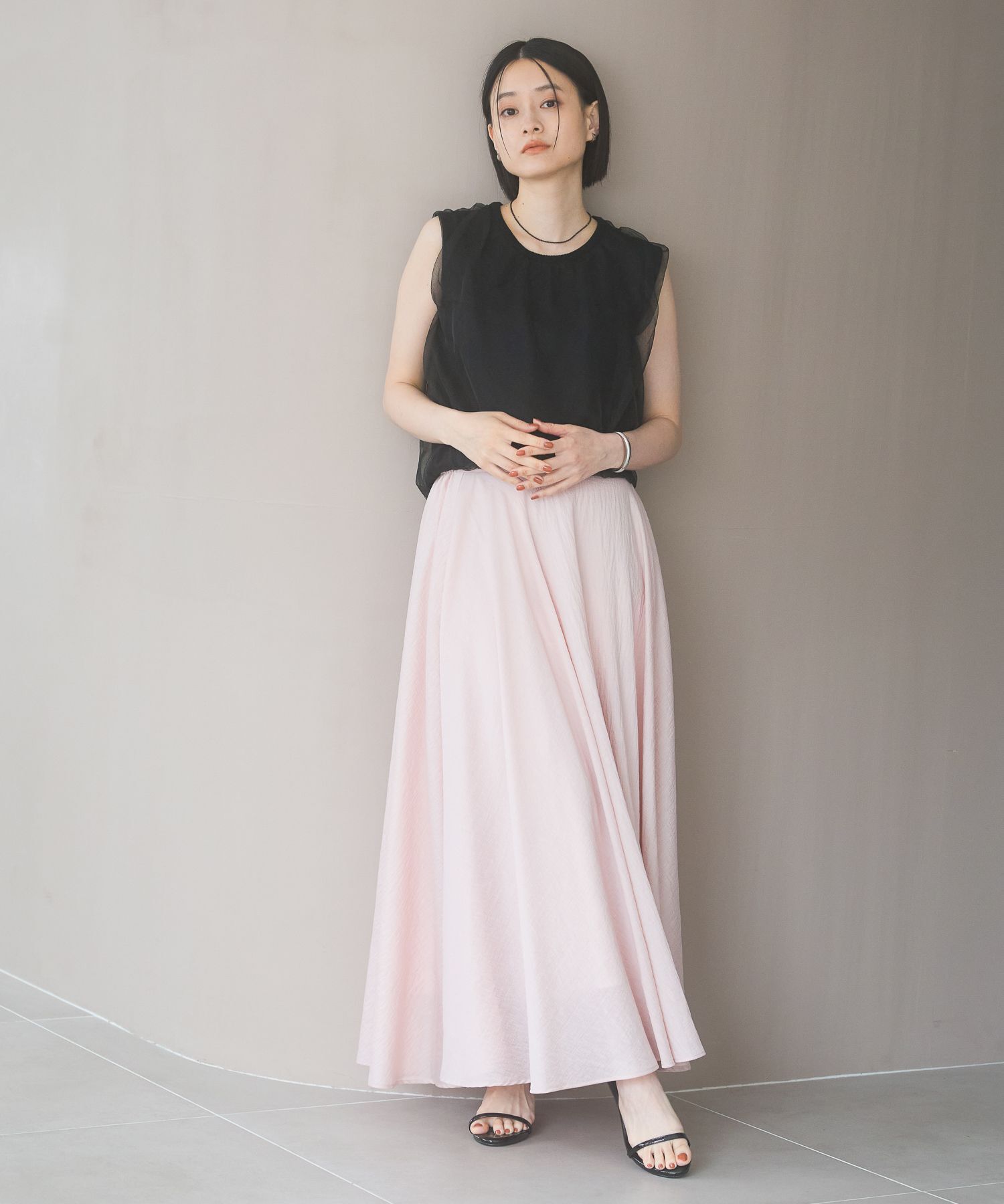 A part by 「ニットチュールレイヤードノースリーブ」|ニット・セーター|